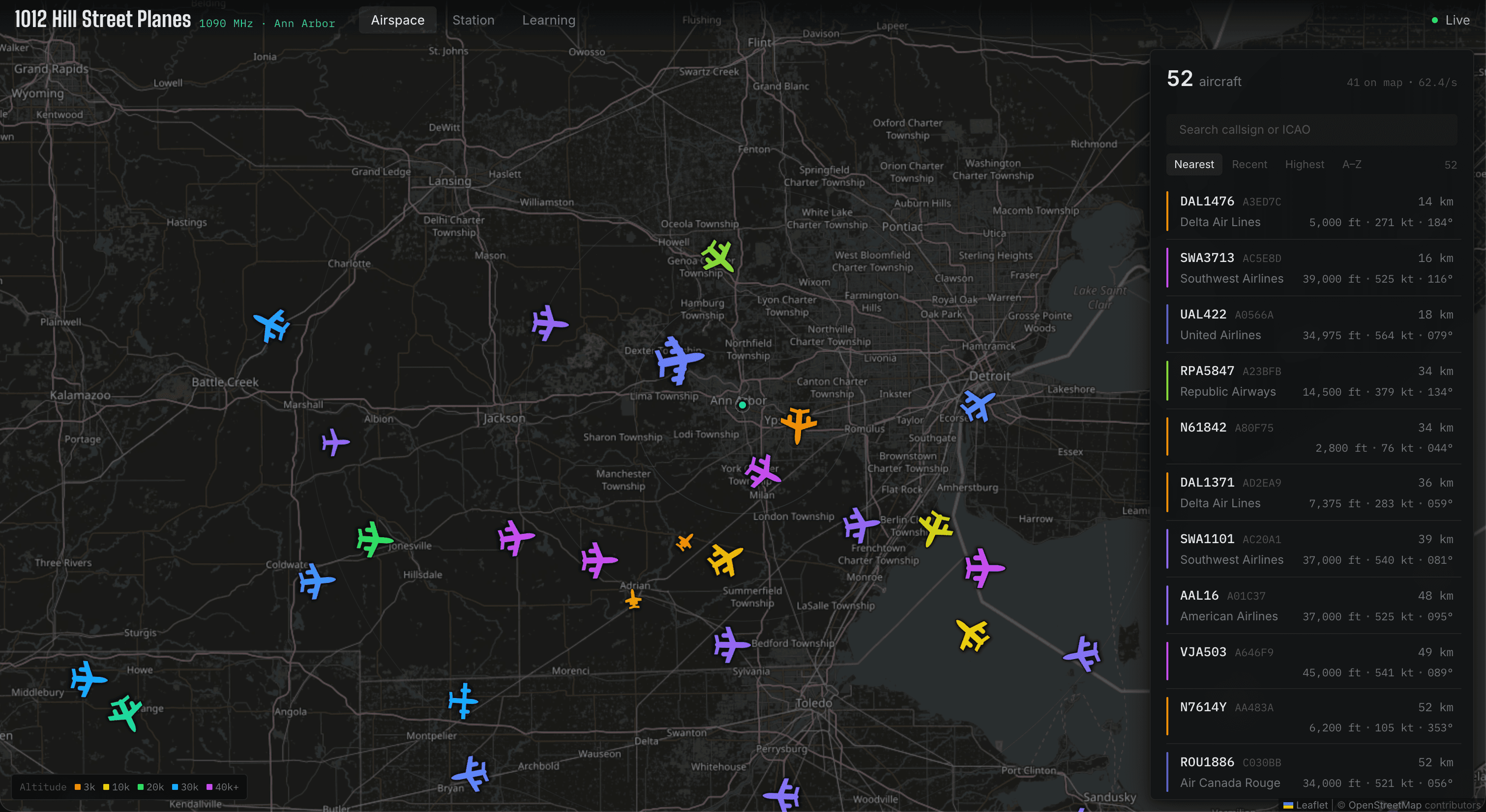 1012 Hill Street Planes